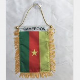 benutzerdefinierte Kamerun Autofahnen für Rückspiegel