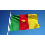 wholesale 3*5FT polyester silk print hanging cameroon national flag
