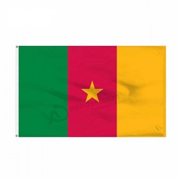 3x5 bandeira de país personalizada de camarões, 3x5 bandeira de camarões