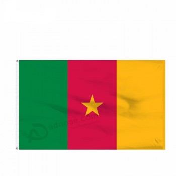 оптом пользовательские открытый флаг страны камерун для спортивных мероприятий