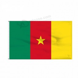 easy iron fabric water print 300d spinnpoly stoff 3x5ft benutzerdefinierte kamerun flagge