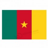 kundenspezifisches Textilgewebe, das 3x5 Fuß Landesflaggen Kamerun-Flagge druckt