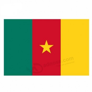 tessuto personalizzato stampa bandiera paese 3x5 piedi bandiera Camerun