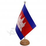 vlag van Cambodja nationale tafel vlag / Cambodja land bureau vlag