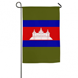 Decorative Cambodia Garden Flag Polyester Yard Cambodia Flags