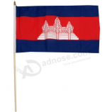 bandeira nacional da mão do camboja