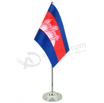 Камбоджа настольный национальный флаг Камбоджа настольный флаг