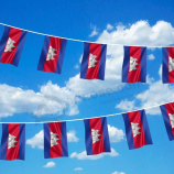 beliebte kambodscha bunting flagge für hausdekoration