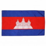bandeira nacional do camboja impressa digital para decoração