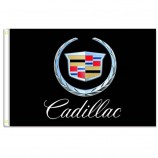 Cadillac Logo Flags Banner 3X5FT 100% Polyester,Canvas Head with Metal Grommet
