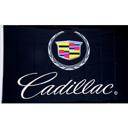 Cadillac schwarz Autofahne 3 'X 5' Indoor Outdoor Auto Banner