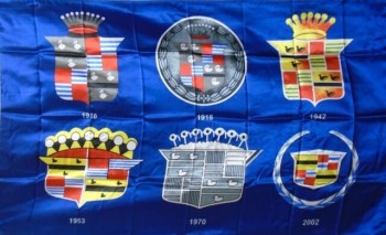 bandiera souvenir cadillac rara storia 3x5 satinata
