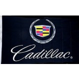 100% neu für Cadillac-Flaggenfahnen Cadillac-Autoschwarzes, das Flaggenwanddekor läuft