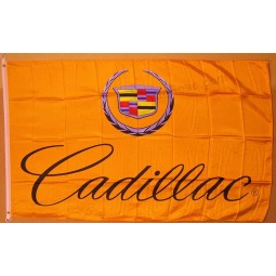 cadillac gold emblem Car flag 3' X 5' indoor outdoor banner