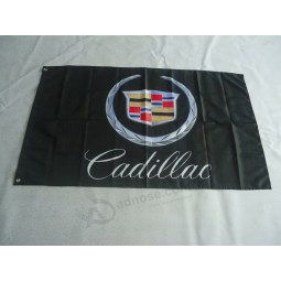 New black Car racing banner flags for cadillac flag 3x5ft