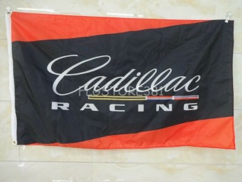 Cadillac Racing Flagge Banner 3x5ft Garage Wanddekor Auto Show