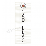Bandera vertical con logo Cadillac de 3x8 pies de alta calidad