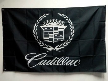 FOR Cadillac Logo 3X5FT Garage Wall Flag Banner Car Show Decor Gift Escalade ATS