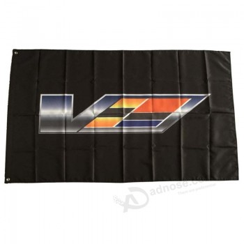Cadillac Flags Banner 3X5FT-90X150CM 100% Polyester,Canvas Head with Metal Grommet