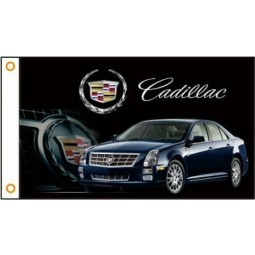 Wholesale custom high quality car flag Cadillac Banner 3ftx5ft 100% Polyester 04