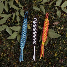 fabriek direct handgemaakt 7-strengs kern paracord sleutelhanger lanyard