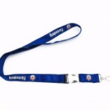 benutzerdefinierte offizielle neue Logo Lanyard Schlüsselanhänger abtrennbare Satin Abzeichen Inhaber Lanyard