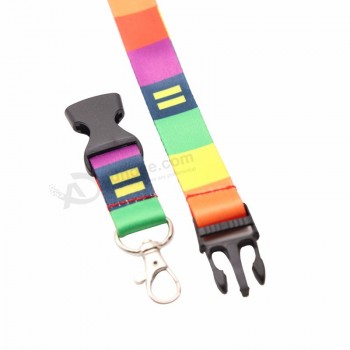 colorido personalizado impresso titular crachá identificação cordão chaveiro chaveiro pescoço correias cordão