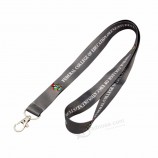 Lanyard-Rohling mit einziehbarem Schlüsselbund und Logo-Lanyards mit ein oder zwei Clips
