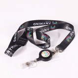 Individuell bedrucktes, einziehbares Schlüsselband mit Sublimationsdruck in Farbe