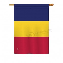 Tsjaad vlaggen van de wereld nationaliteit indrukken decoratieve verticale 28 