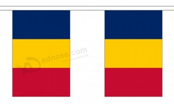groothandel vlag van Tsjaad 9m bunting 22cm x 15cm (9 