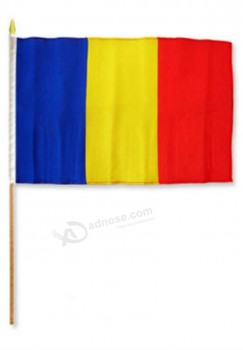 bandera de chad de alta calidad personalizada al por mayor 12 x 18 pulgadas