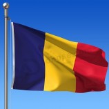 groothandel aangepaste hoge kwaliteit Tsjaad vlag, 3'x5 '