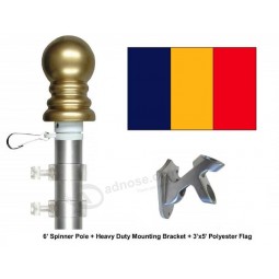 chad flag and flagpole Set, wählen Sie aus über 100 internationalen 3'x5'-Flaggen und Fahnenmasten