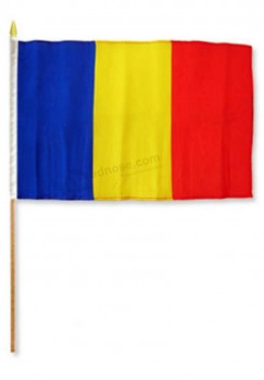 Großhandel Lot von 6 Chad Stick Flagge mit hoher Qualität