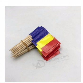 customized OEM design 8cm 11cm 15cm high chad flag toothpicks