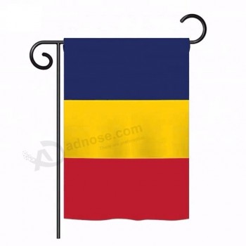 Bandeira do jardim do Chade Bandeira vertical do jardim decorativa Bandeira da casa Bandeira