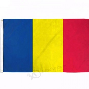 210t полиэстер цифровой сублимации Чад флаг страны