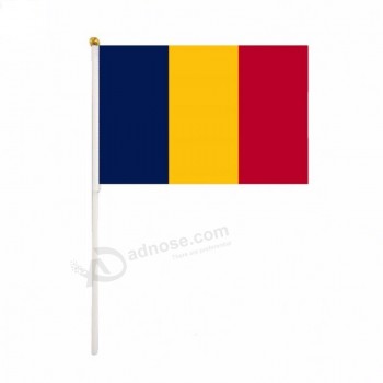 fabriek direct 2019 mini moq tsjaad nationale logo hand vlag