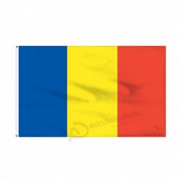 Große Outdoor-Tschad-Flaggen, individuell bedruckte karierte Polyester-Tschad-Flagge