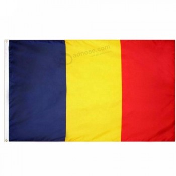 beste qualität 3 * 5FT polyester chad flagge mit zwei ösen