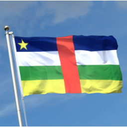 큰 중앙 아프리카 깃발 폴리 에스터 중앙 아프리카 국가 깃발