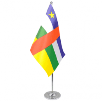 bandera de la mesa de reunión de la mesa de la república centroafricana