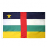 tela de poliéster 3x5 pies banderas nacionales de la república centroafricana