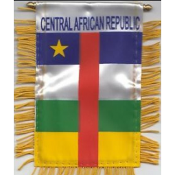 Centraal-Afrikaanse Republiek Auto achteruitkijkvenster opknoping vlag