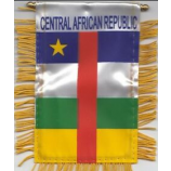 central african republic Car rearview window hanging flag