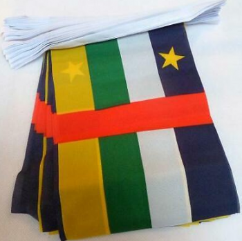 Decorative Mini Polyester Central African Bunting Banner Flag