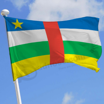 옥외 거는 폴리 에스테 물자 국가 중앙 아프리카 공화국 깃발