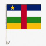 bandiera della finestra di automobile nazionale poliestere Repubblica Centrafricana all'aperto