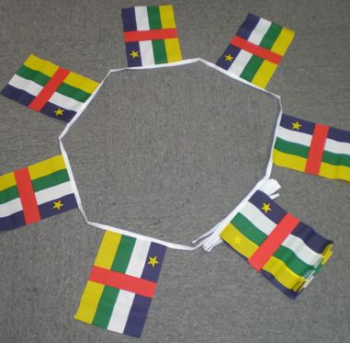 banderas de la bandera del empavesado del país de África central para la celebración